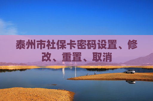 泰州市社保卡密码设置、修改、重置、取消