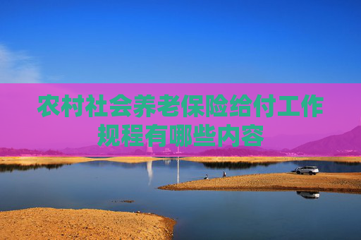 农村社会养老保险给付工作规程有哪些内容