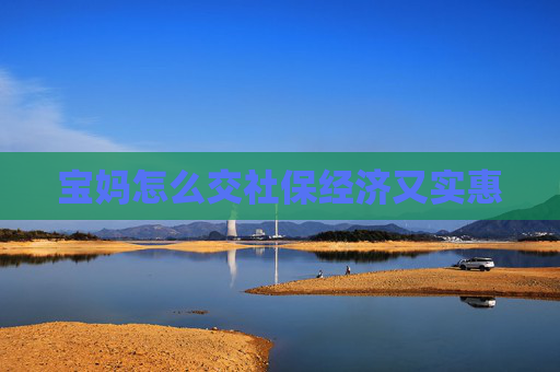 宝妈怎么交社保经济又实惠