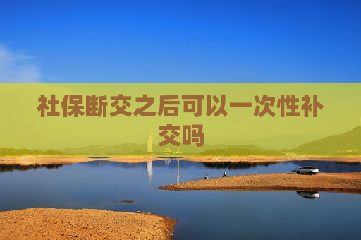 社保断交之后可以一次性补交吗