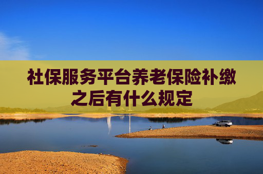 社保服务平台养老保险补缴之后有什么规定