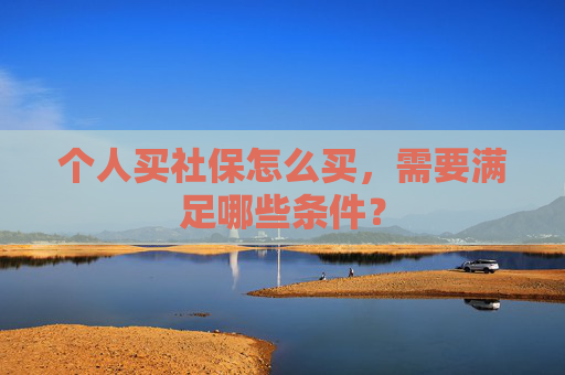 个人买社保怎么买，需要满足哪些条件？