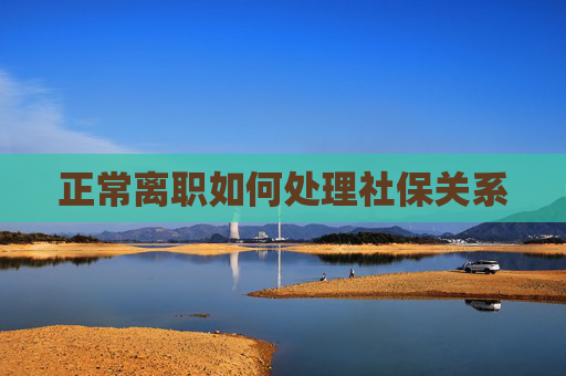 正常离职如何处理社保关系