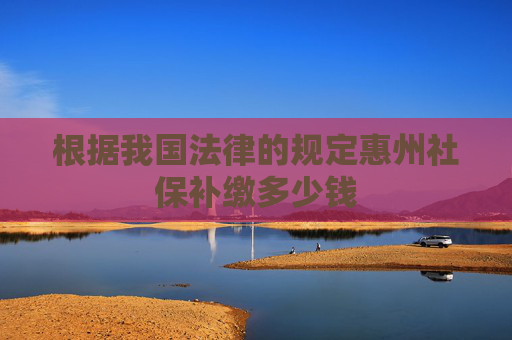 根据我国法律的规定惠州社保补缴多少钱