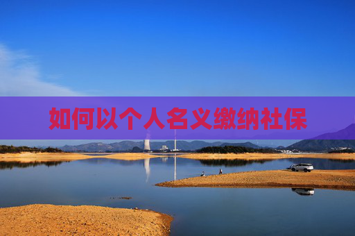 如何以个人名义缴纳社保