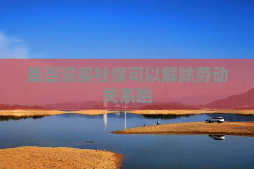 是否没买社保可以解除劳动关系哟