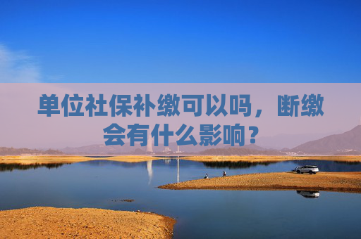 单位社保补缴可以吗，断缴会有什么影响？