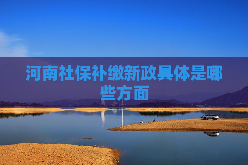 河南社保补缴新政具体是哪些方面