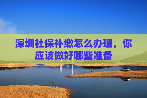 深圳社保补缴怎么办理，你应该做好哪些准备