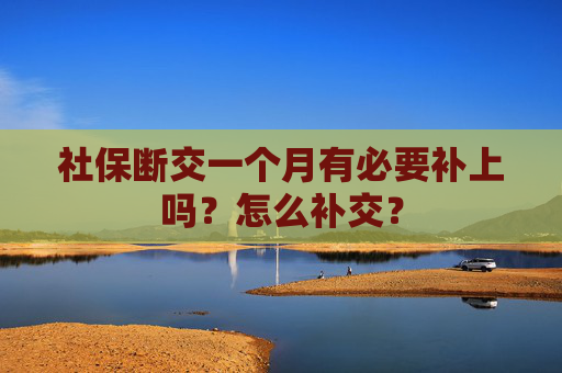 社保断交一个月有必要补上吗？怎么补交？