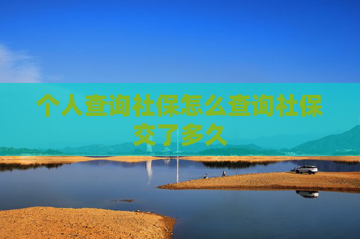 个人查询社保怎么查询社保交了多久