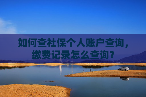 如何查社保个人账户查询，缴费记录怎么查询？