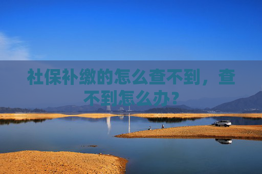 社保补缴的怎么查不到，查不到怎么办？