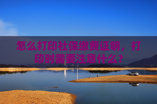 怎么打印社保缴费证明，打印时需要注意什么？