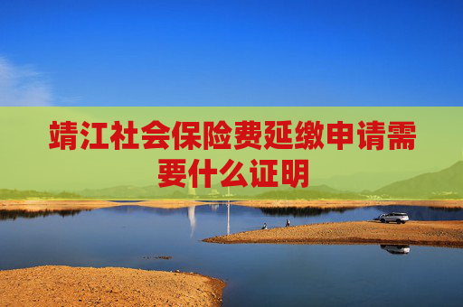 靖江社会保险费延缴申请需要什么证明