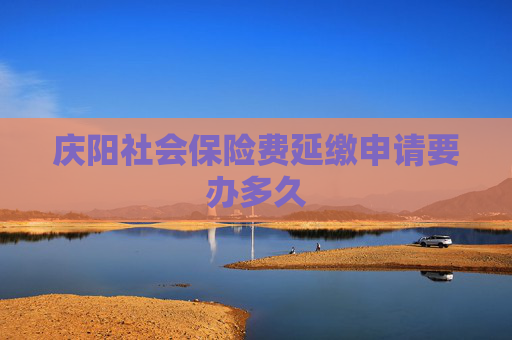庆阳社会保险费延缴申请要办多久