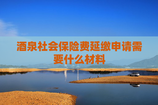 酒泉社会保险费延缴申请需要什么材料