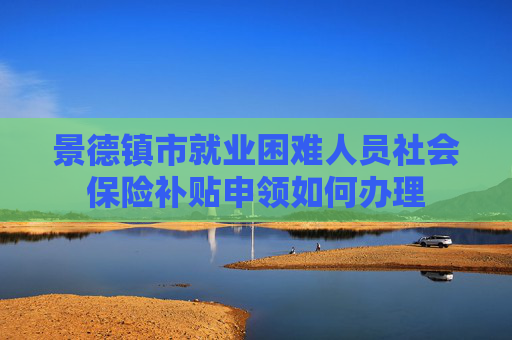 景德镇市就业困难人员社会保险补贴申领如何办理