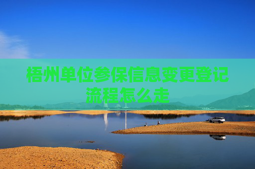 梧州单位参保信息变更登记流程怎么走