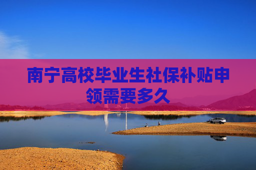 南宁高校毕业生社保补贴申领需要多久