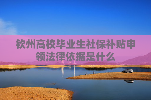 钦州高校毕业生社保补贴申领法律依据是什么