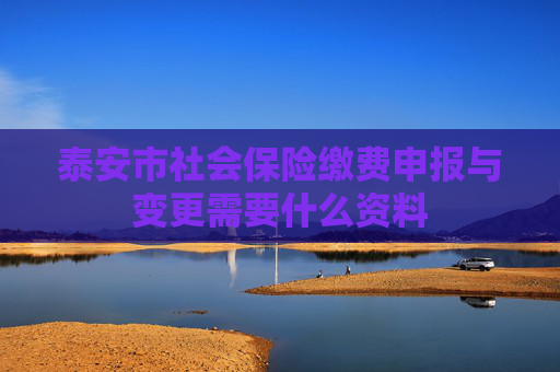 泰安市社会保险缴费申报与变更需要什么资料